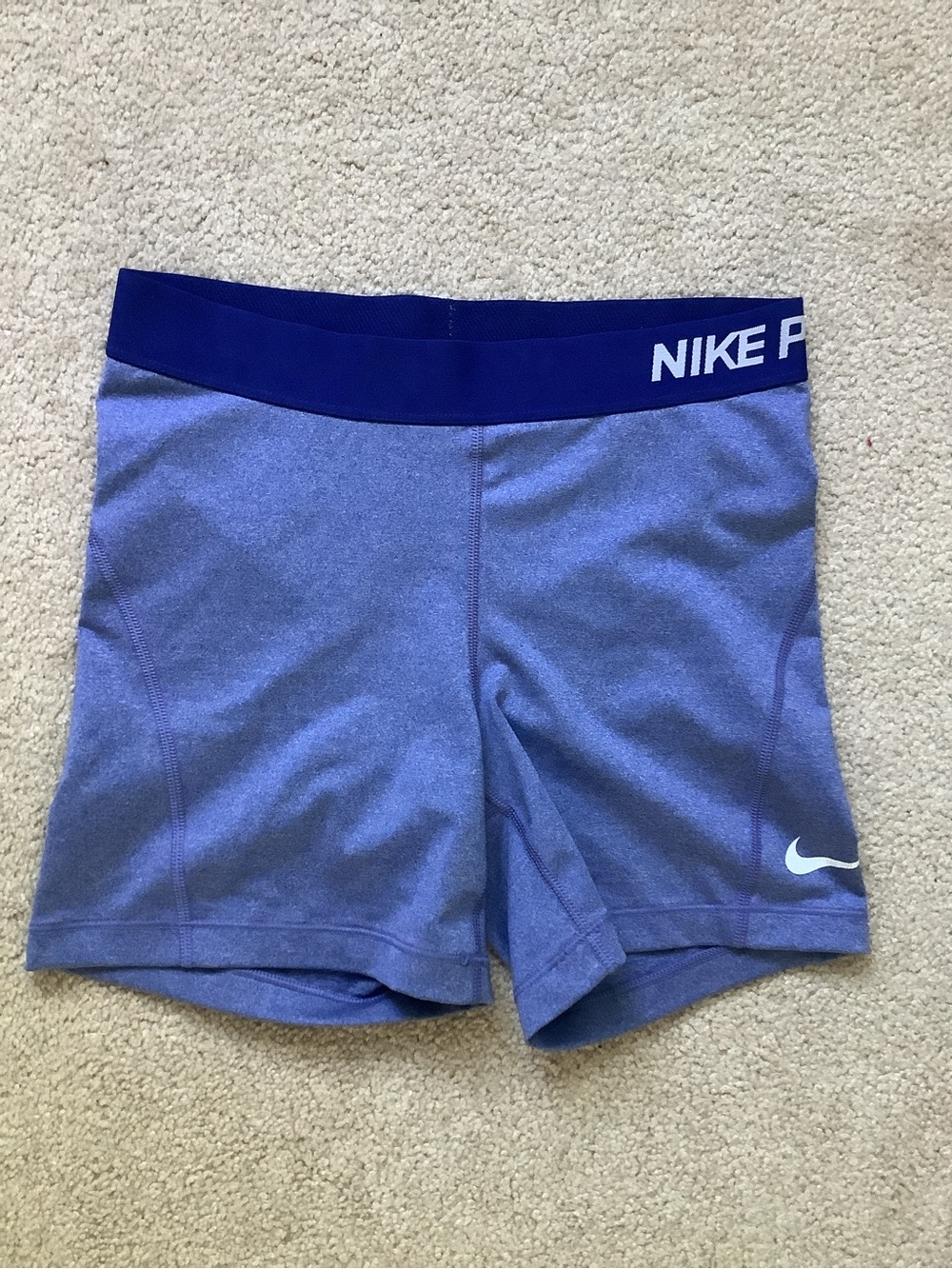 Nike Dri-Fit 5” royal Blue Stretch Athletic Shorts, women’s Small